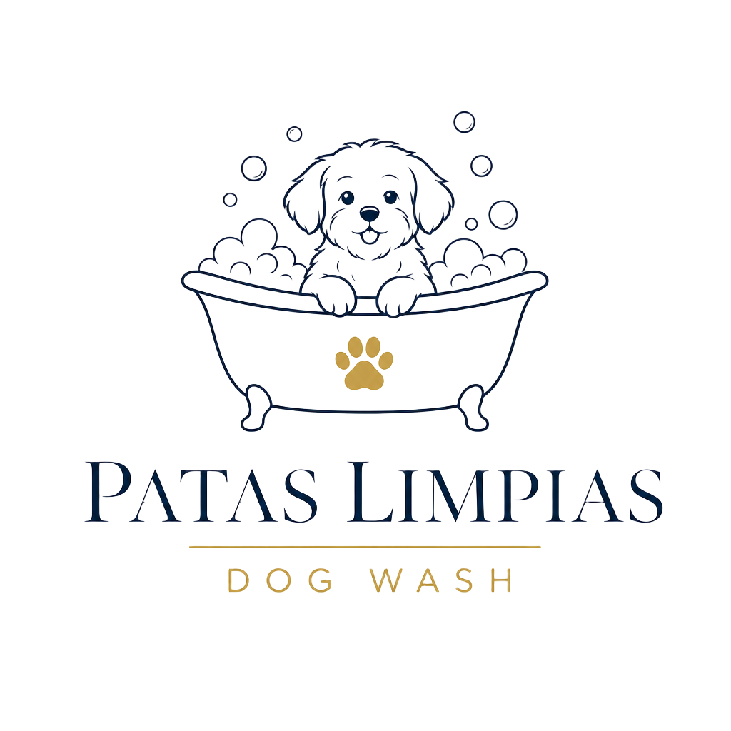 Logo de Patas Limpias Dog Wash, autolavado de perros en Alcorcón